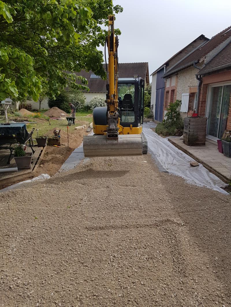 Terrassement et aménagement paysager.Loiret, Orléans,,Olivet.